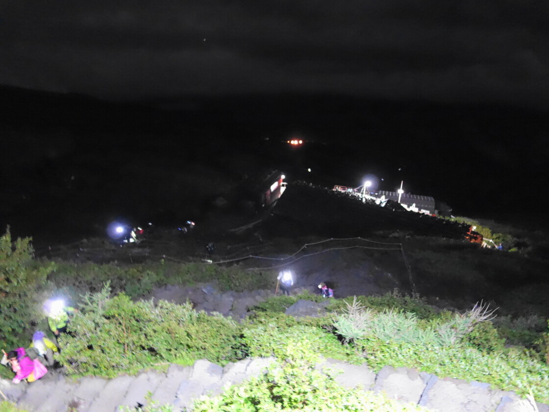 富士山八合目の山道