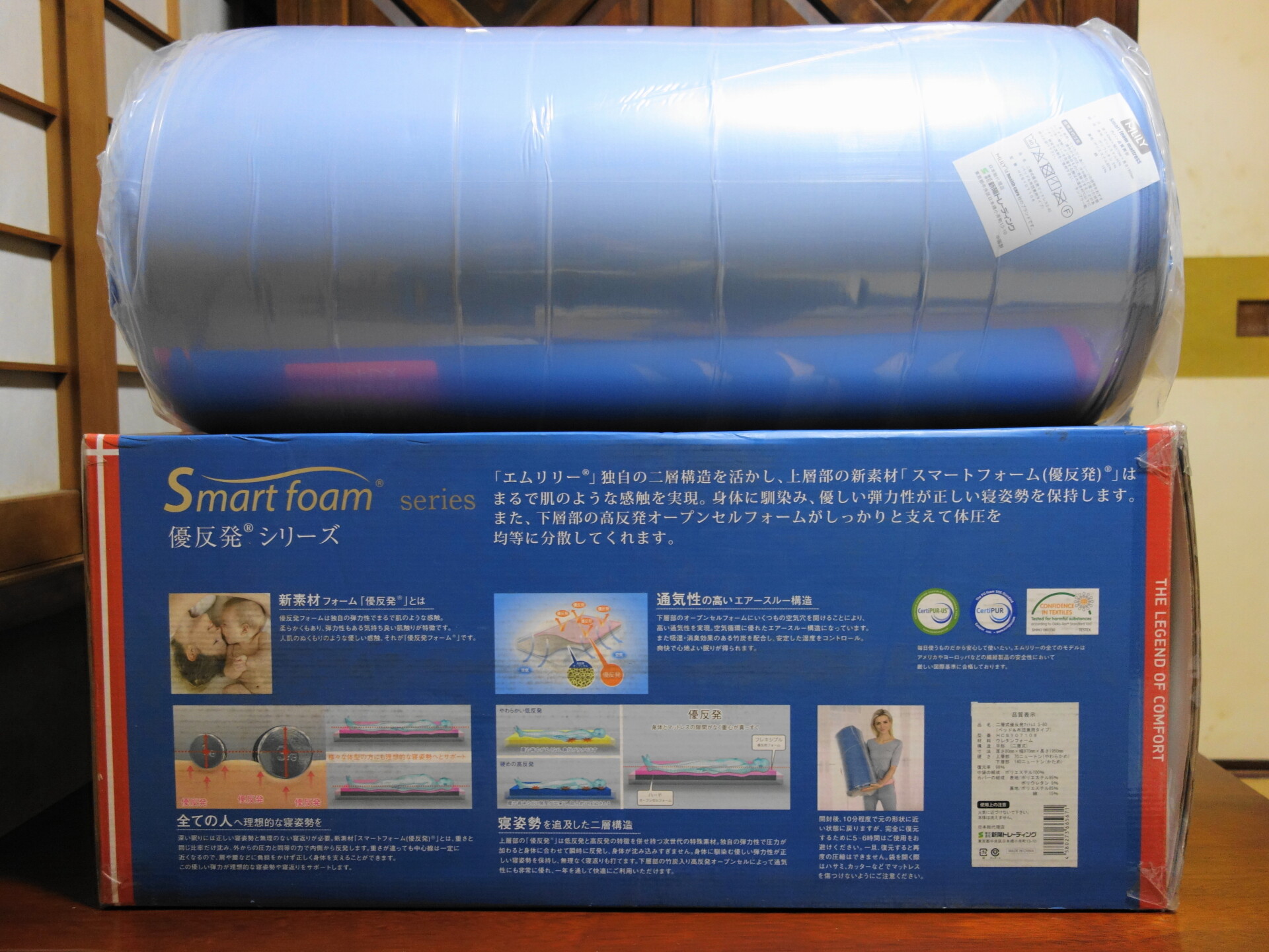エムリリーの優反発シリーズのマットレス