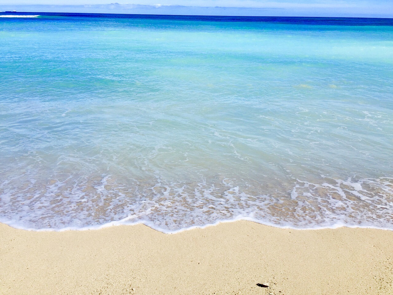 きれいな海の様子