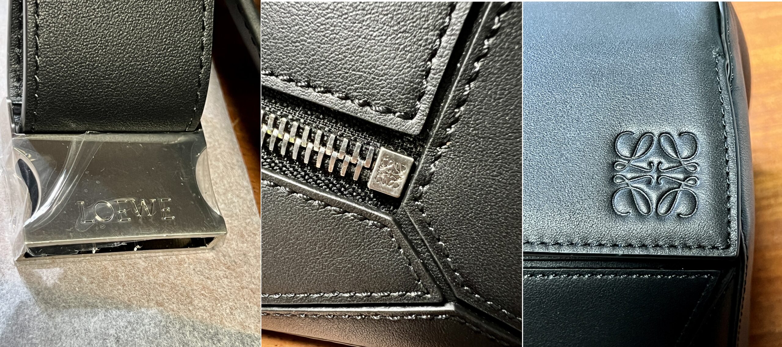 ネットで購入したバムバッグの細部