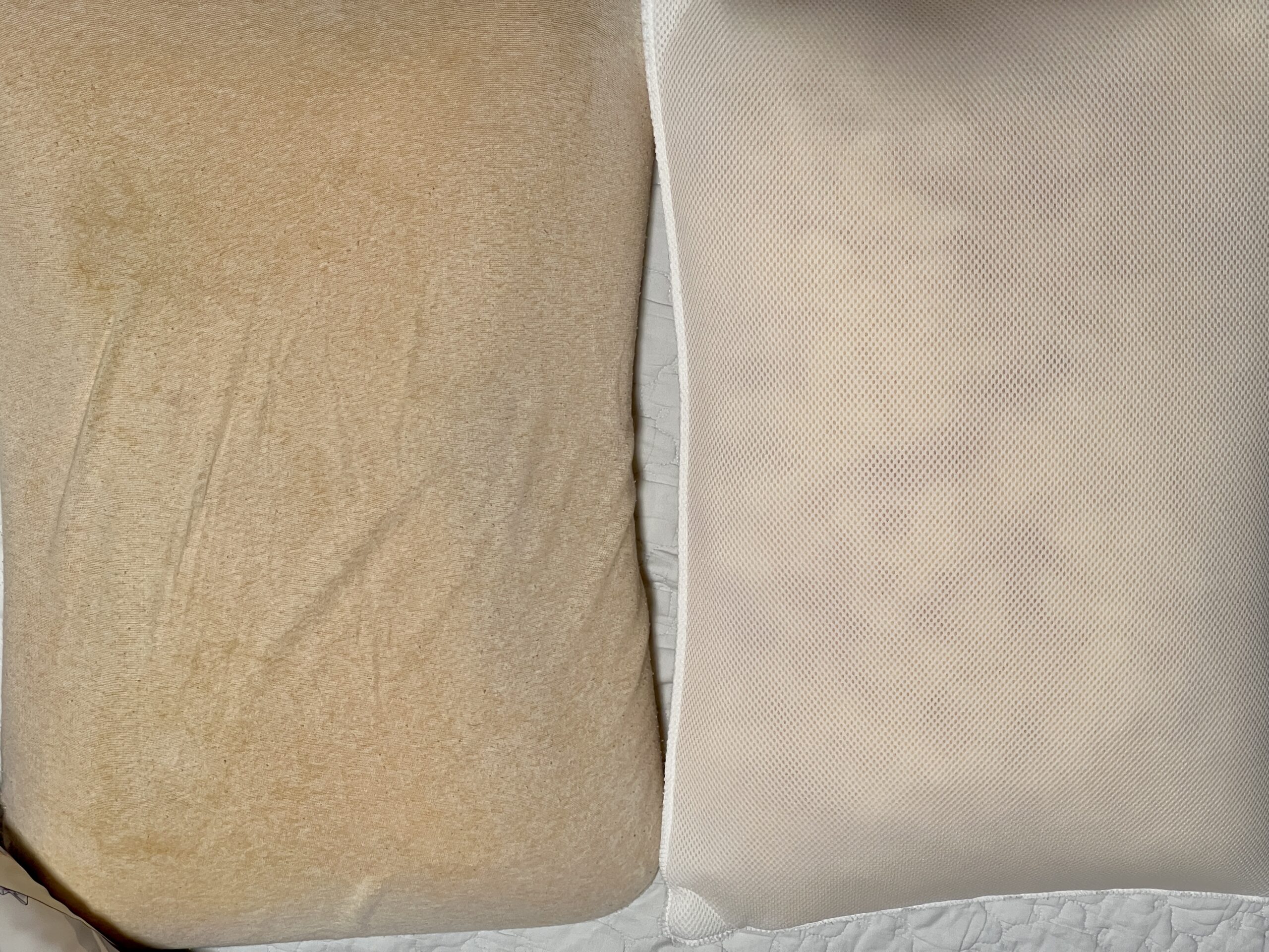 新旧のテンピュール枕本体の違い