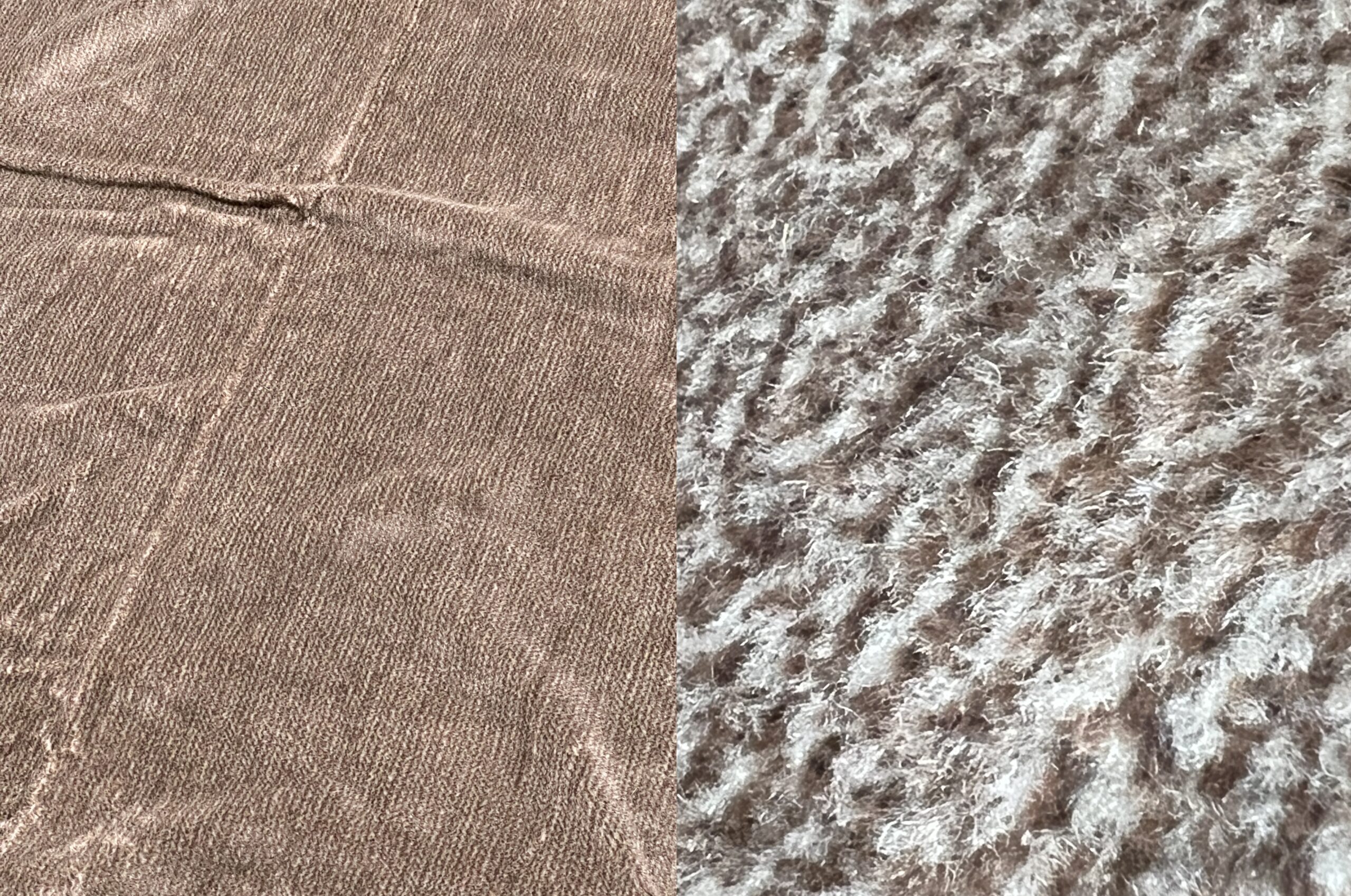 西川の秋冬用敷きパッドの表地